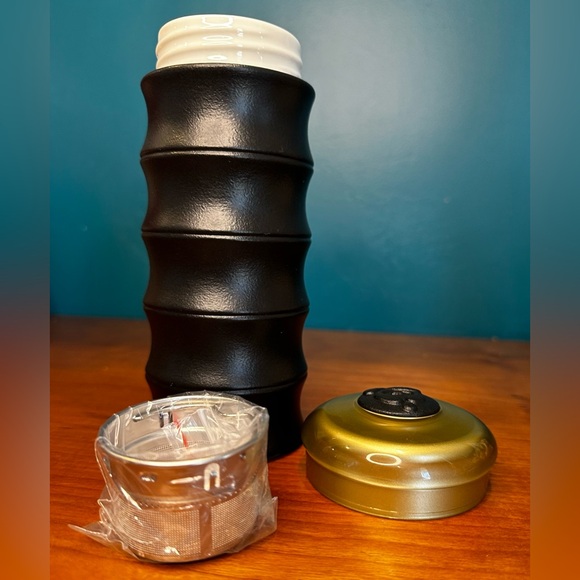 NEW - Ceramic Teavana / Tevana Bamboo Tea Infusing Travel Drink Mug / Tumbler - Picture 3 of 6